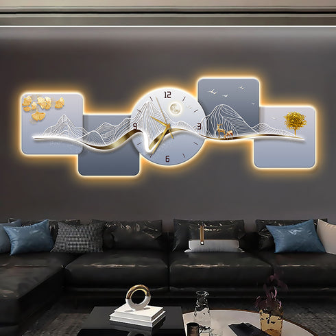 Out Of The Box Crystal Wall clock with LED
